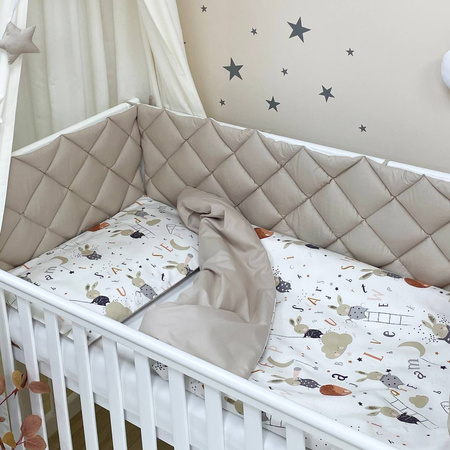 MSonya Комплект постільної білизни для новонародженого  Baby Mix, Зайці на драбинці, 6 EL